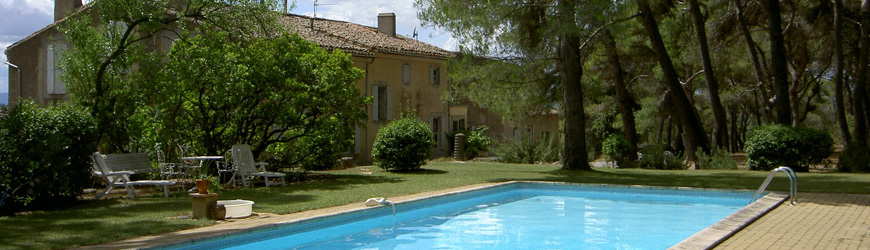 The swimming pool of Le Pech d'André