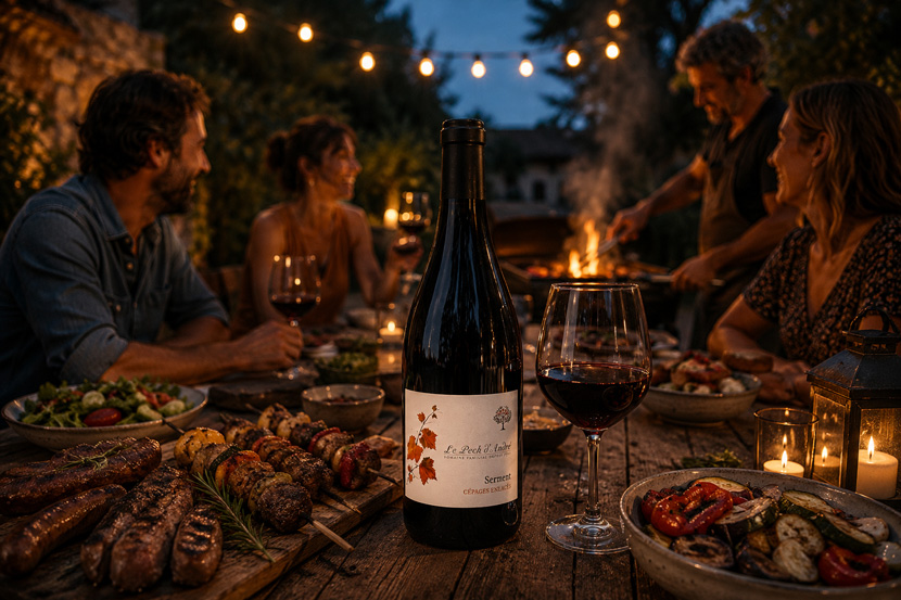 What wine goes with an evening barbecue? Serment!