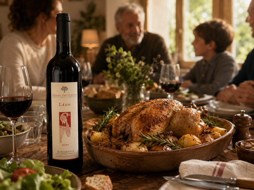 Quel vin pour un poulet rôti ? Léon !